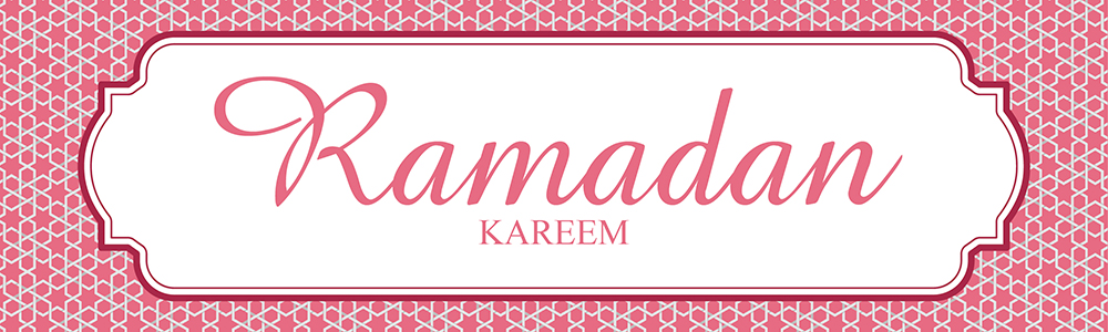 Ramadan Kareem Banner - Pink Design