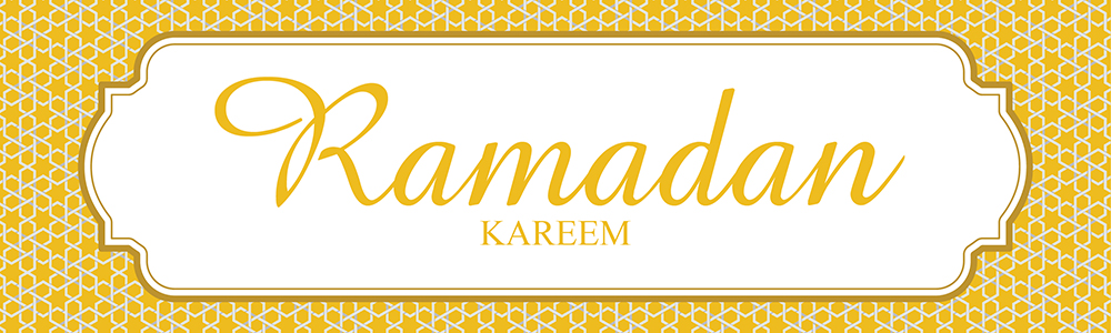 Ramadan Kareem Banner - Yellow Design