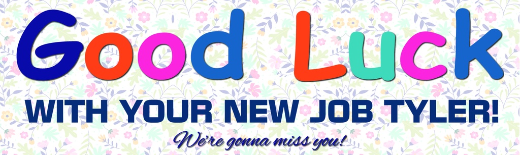 Personalised Good Luck Banner - We'll Miss You - Custom Name