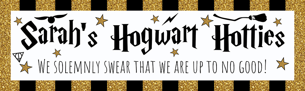 Personalised Hen Do Banner - Wizard Witch - Custom Name