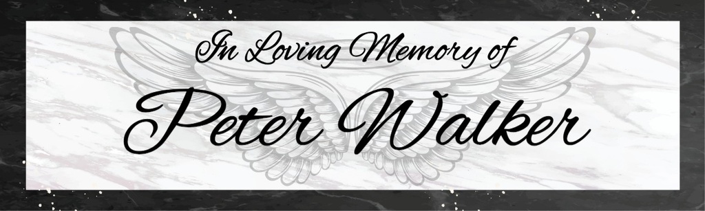 Personalised Memorial Banner - Angel Wings Funeral - Custom Name