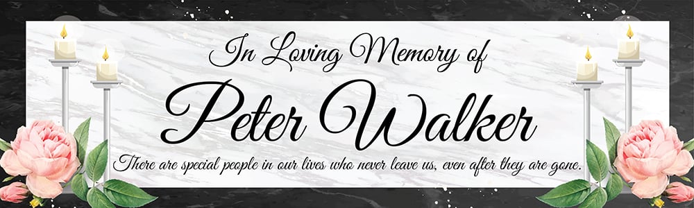 Personalised Memorial Banner - In Loving Memory - Custom Name