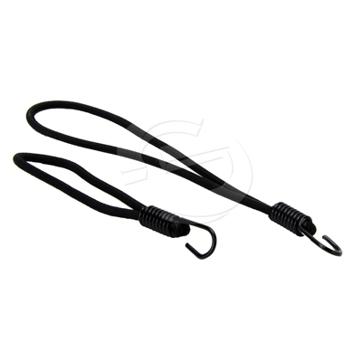 Single 15cm Black BannaBungee - Stainless Steel Hook Tie