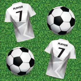 Personalised Birthday Gift Wrapping Paper -  Football Design - Add Name & Age