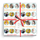 Personalised Fathers Day Gift Wrapping Paper - Daddy & Me -  Upload 6 Photos