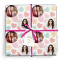 Personalised Gift Wrapping Paper - Love Heart Sweet Design - Upload 2 Photos