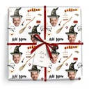 Personalised Party Gift Wrapping Paper - Wizard Design- Upload 1 Photo