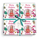 Personalised Christmas Gift Wrapping Paper - Santa Presents - Add Name & 1 Photo