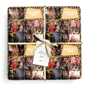 Personalised Party Gift Wrapping Paper - Leopard Print Photo Collage - 8 Photos & Add Text