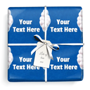 Personalised Birthday Gift Wrapping Paper - Blue & White Balloons -  Add Text