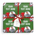 Personalised Birthday Gift Wrapping Paper - Rugby - Add Text & 1 Photo