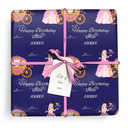 Personalised Birthday Gift Wrapping Paper - Princess Carriage - Add Text