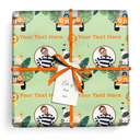 Personalised Birthday Gift Wrapping Paper -  Safari Animal - Add Text & 1 Photos