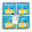 Personalised Birthday Gift Wrapping Paper - Under The Sea Submarine - Add Text