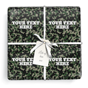 Personalised Birthday Gift Wrapping Paper - Army Camo - Add Text