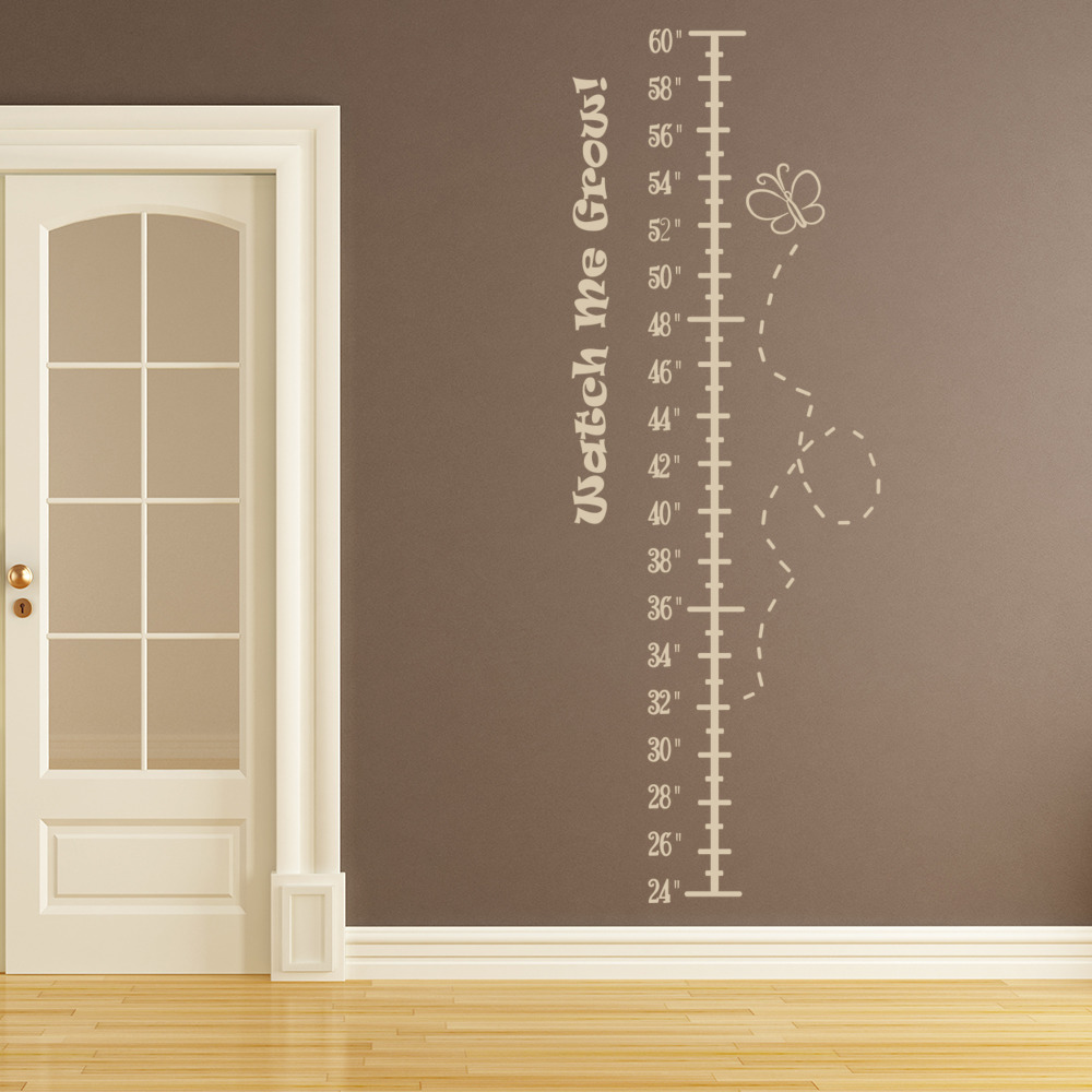 Butterfly Height Chart Growth Chart Wall Sticker TestTest