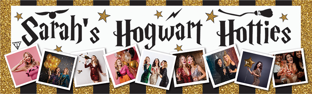 Personalised Hen Do Banner - Wizard - 9 Photo Upload