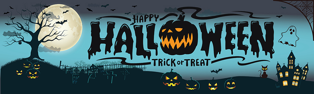 Halloween Party Banner - Trick Or Treat Spooky